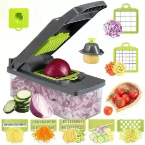14pcs Vegetable Chopper Multifunctional Fruit Slicer Manual Food Grater Vegetable Slicer Cutter With Container Kitchen Gadgets