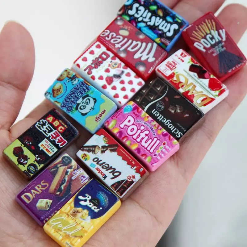 1/6 Miniature Dollhouse Snack Mini Chocolate Bean Model Food for BJD Doll Kitchen Accessories Toys for Girl - Image 4