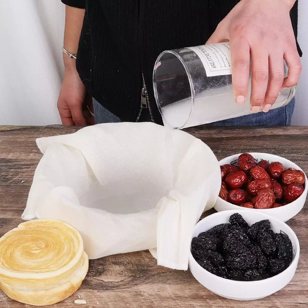 5/1PC Filter Cloth Reusable Cotton Fiber Mesh Strainer Cheese Beer Tofu Homebrew Filter Cloth Kitchen Food Ferment Strainer Tool - Image 3