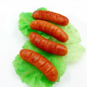 Simulated barbecue sausage hotdog Artificial Foods sausage kindergarten play Decorative Toys food model photography props
