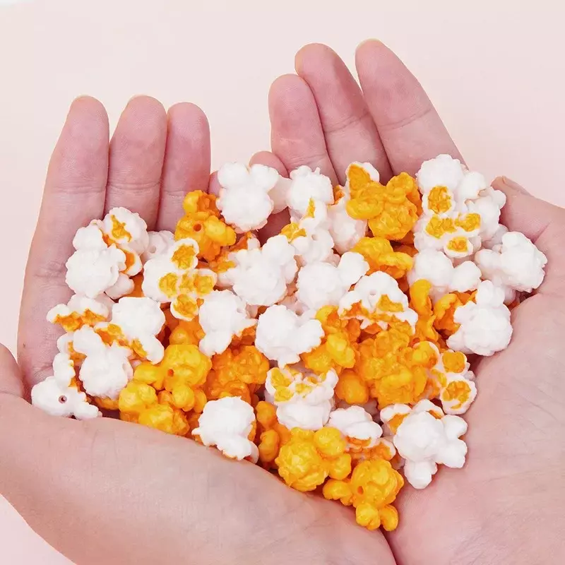 Artificial Popcorn Corn Model Fake 3pcs Foods Puffed Simulation Food Model PVC Play Home Decor Decorations Scale