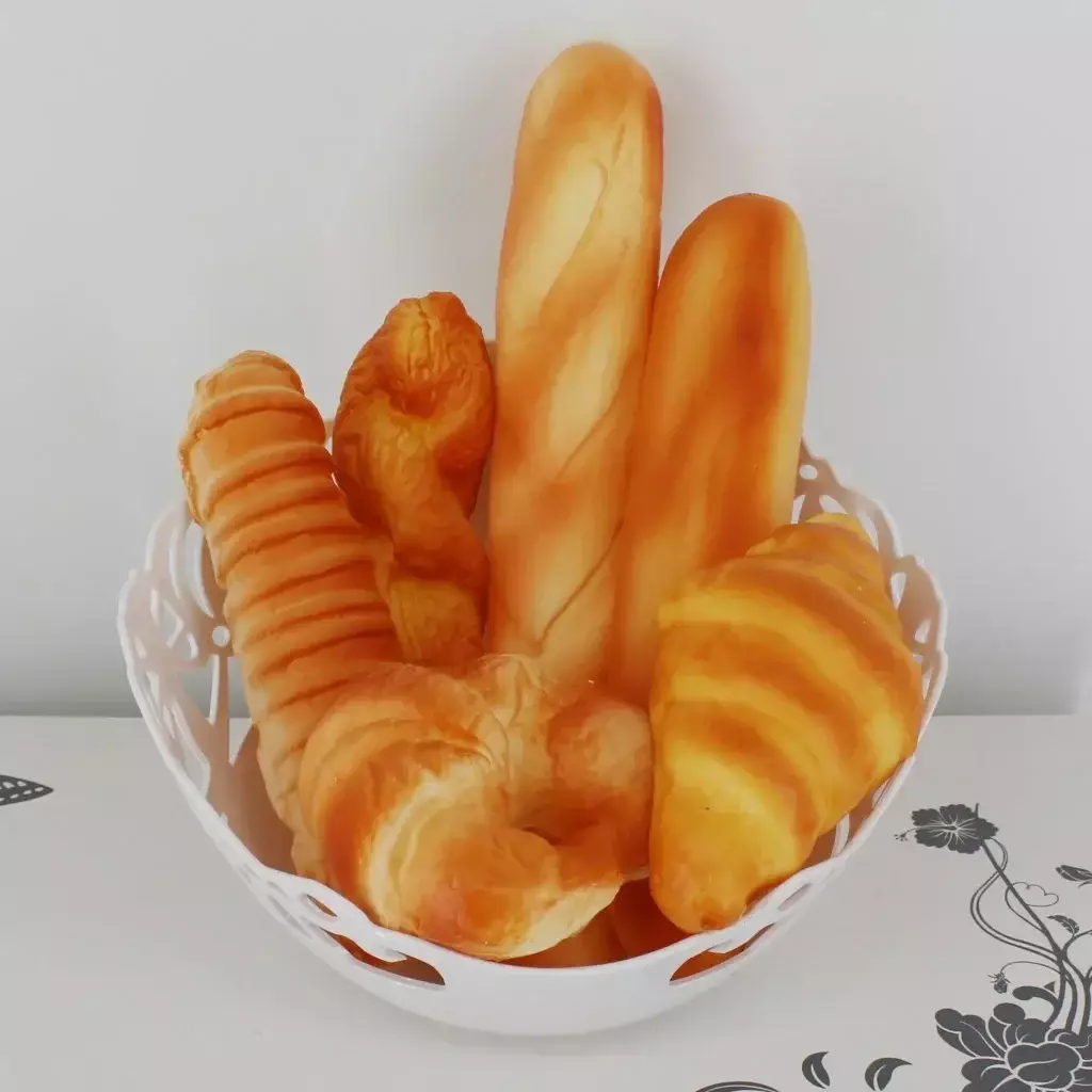 Imitation Bread Simulated Food Model Fake Baguettes Home Decor Keychain Decor Window Display Photography Props Kitchen Toy - Image 2