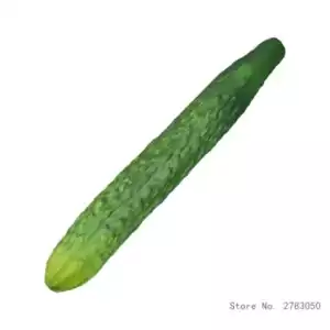 Realistic Simulation Vegetables Ornament Soft and Safe Rtificial Fake Aubergine Cucumber Ornament Replicas for Display - cucumber