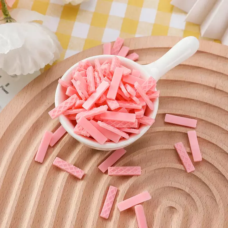 Fake Mini Wafer Chocolate Biscuit, Simulation Food, Photography Props, Home DIY Craft Decoration, 100Pcs Lot - Image 3