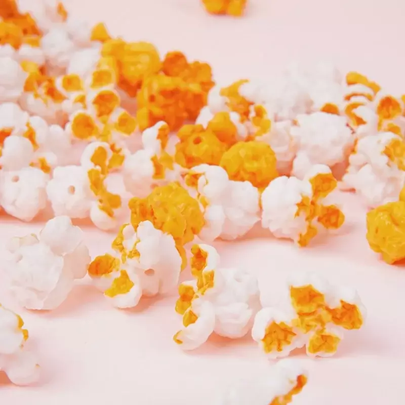 Artificial Popcorn Corn Model Fake 3pcs Foods Puffed Simulation Food Model PVC Play Home Decor Decorations Scale - Image 4