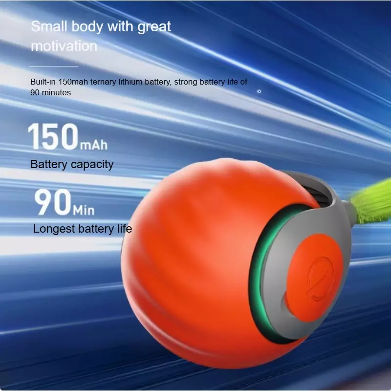 Cats Interactive Ball Toys, Automatic Rolling Ball with Faux Tail,USB Rechargeable SmartElectric Pet Toy for Teaser and Training - Image 3