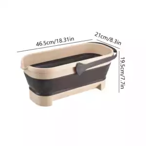 Collapsible Bucket Portable Folding Bucket Car Wash Basin Silicone Washing Bucket Camping Home Foldable Cleaning Mop Bucket