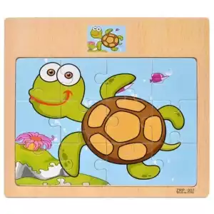Hot Sale 12/9 PCS Puzzles Wooden Kids Baby Wood Cartoon Vehicle Animals Learning Educational Toys for Children Gift - AB-8