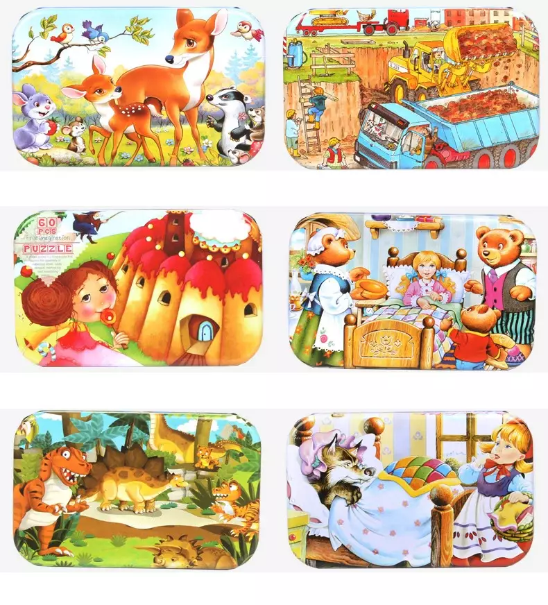 Hot New 60 Pieces Wooden Puzzle Toys for Children Cartoon Vehicle Animal Wood Jigsaw Baby Learning Educational Toy Kids Gift - Image 4