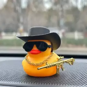 1pc Cute & Cool Duck Shaped Car Interior Decorative Accessory