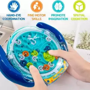 3D Creative Puzzle Maze Magic Transparent Puzzle Speed Cube Rolling Ball Magic UFO Maze Toys For Children Stress Reliever Toys