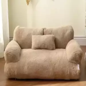 Pet Couch Bed,Washable Cat Beds for Medium Small Dogs & Cats, Durable Dog Beds with Non-Slip Bottom, All-season Fluffy Cat Couch