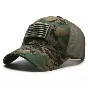 Spring And Summer New Mesh Breathable Personality Sticker Embroidery Women's Baseball Cap Mesh Hat Men's Outdoor Sunscreen Cap - Digital Green, Adjustable