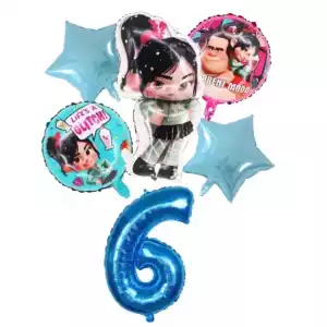 1set Disney Wreck-It Ralph Party Balloons Vanellope Balloons 32