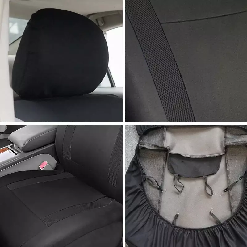 Universal Breathable Car Seat Covers Air Mesh Fabric Splicing With Polyester Fabric Fit For Most Car Suv Accessories Interior - Image 2