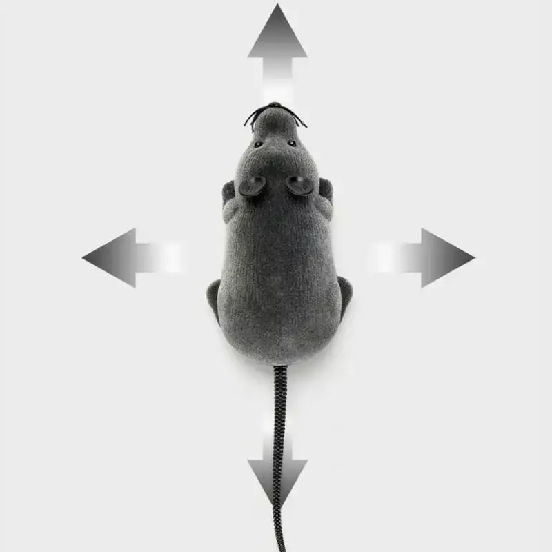 Remote Control Mouse Electronic Moving Toys For Cats Squeaky Mouse Cat Toy Battery Powered Mimics Motion - Image 3