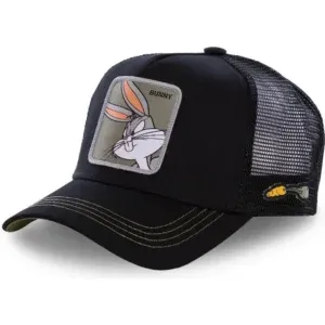 Hot Sale Unisex Anime Cartoon Cap High Quality Embroidered Patch Draw Baseball Cap Male Female Trucker Hat Mesh Hats Sun Hat - Rogue Rabbit Black