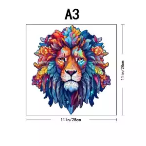 Interesting Colorful Cat - Wooden Puzzle - Challenge Your Brain - Perfect for Birthdays and Holidays - ColorfulChristmas Gifts - AK140-A3