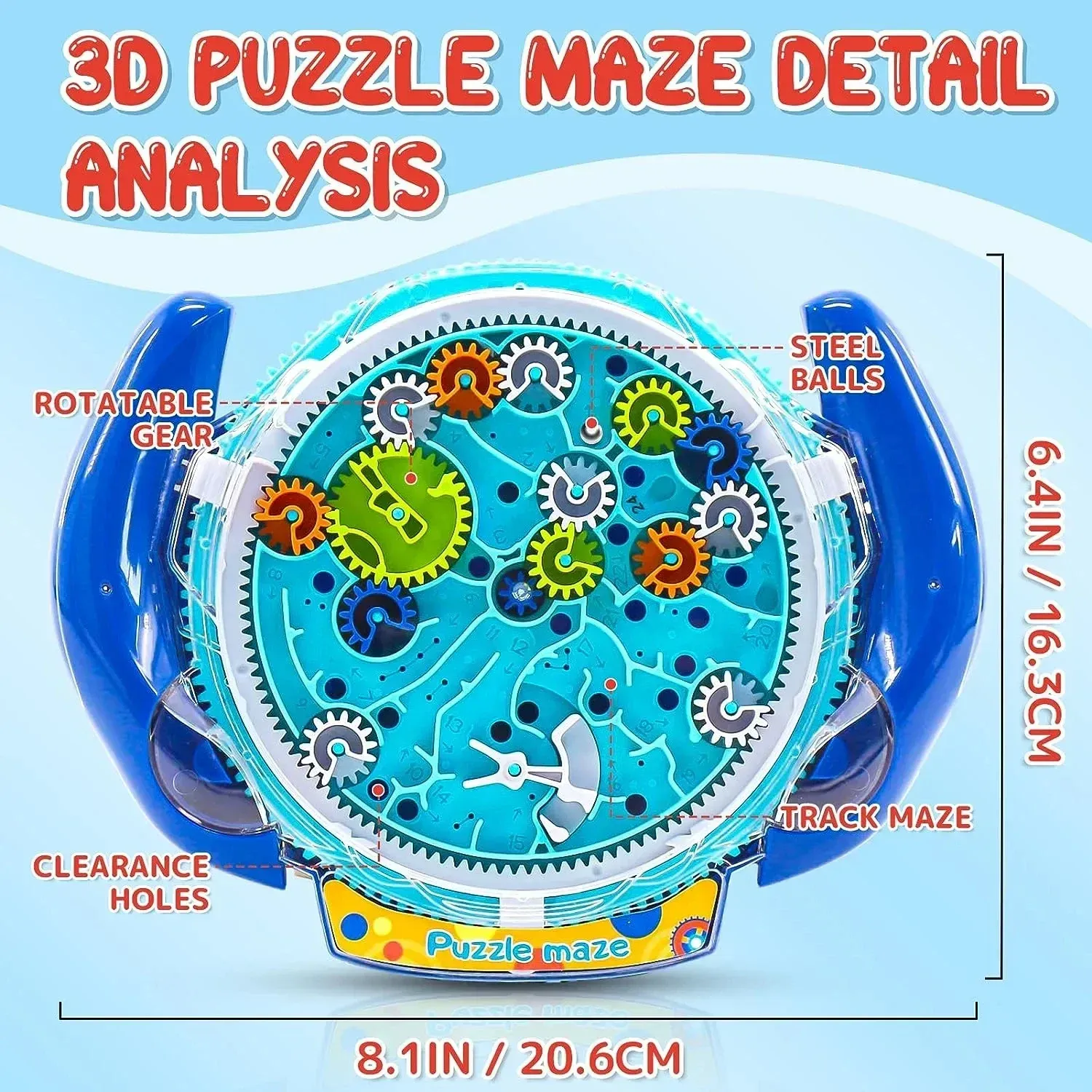 3D Creative Puzzle Maze Magic Transparent Puzzle Speed Cube Rolling Ball Magic UFO Maze Toys For Children Stress Reliever Toys - Image 3