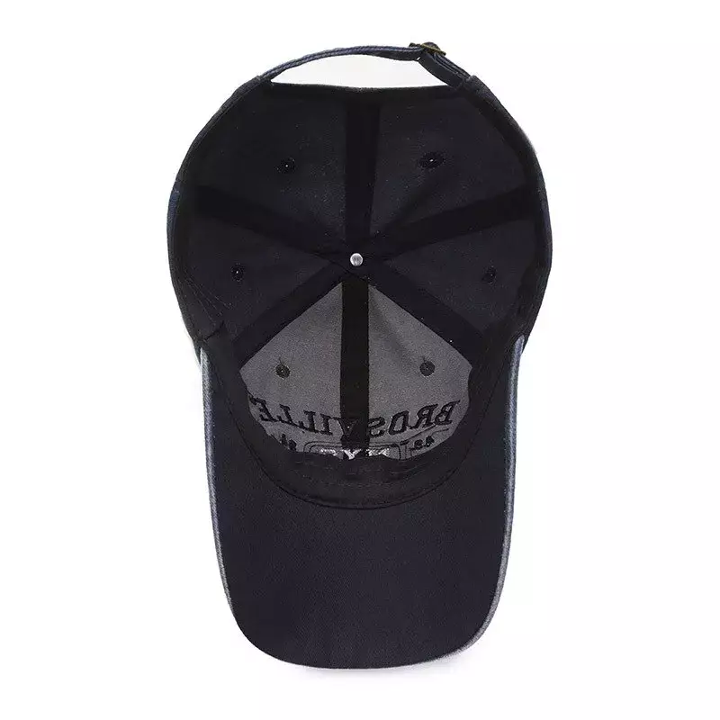 Four Seasons Men's Baseball Cap Casual Wash Embroidered Cap Curved Brim Bowler Sun Hat Official Website - Image 3