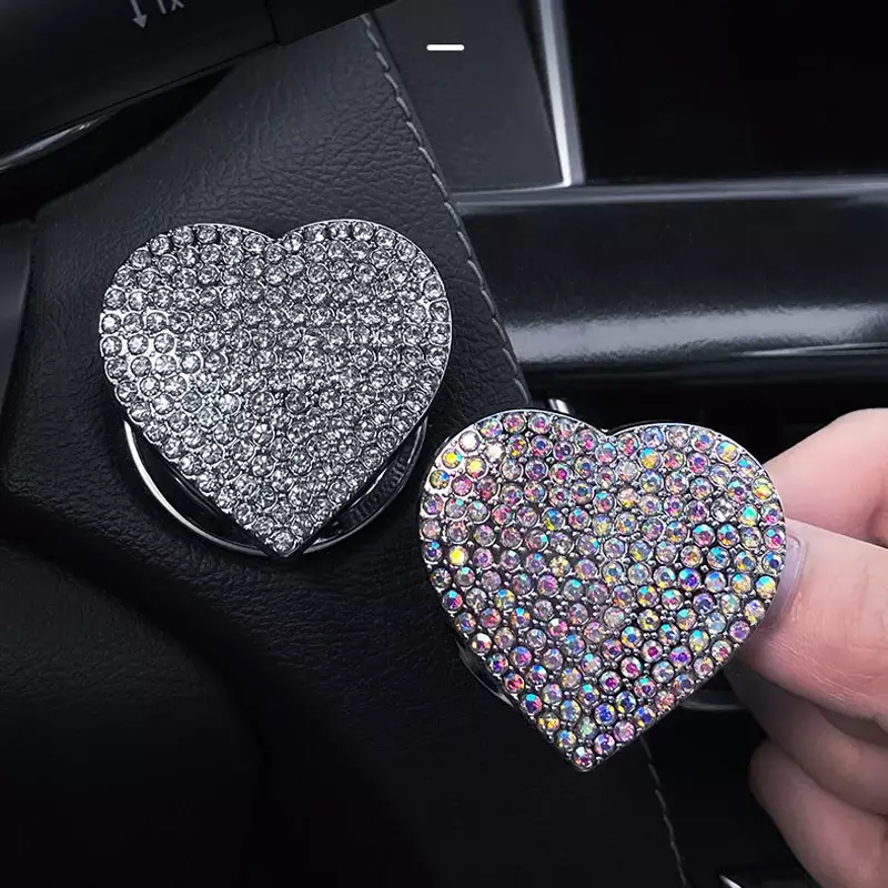 Crystal Engine Ignition Onekey Start Stop Push Button Switch Protective Cover Bling Girls Auto Accessories Car Interior Decor - Image 2