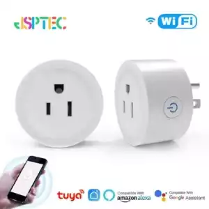 Tuya Smart Wifi Plug US Standard Wireless Outlet 10A Remote Control Smart Home Appliances Work With Alexa Google Home - Ivory