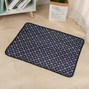 1PC Four-Layer Waterproof Dog Training Pad Pet Bed Urine Mat for PetCar Seat Cover Pet Accessory Washable Reusable Pets Pee Pad - Black-Bone, XL-100x70CM