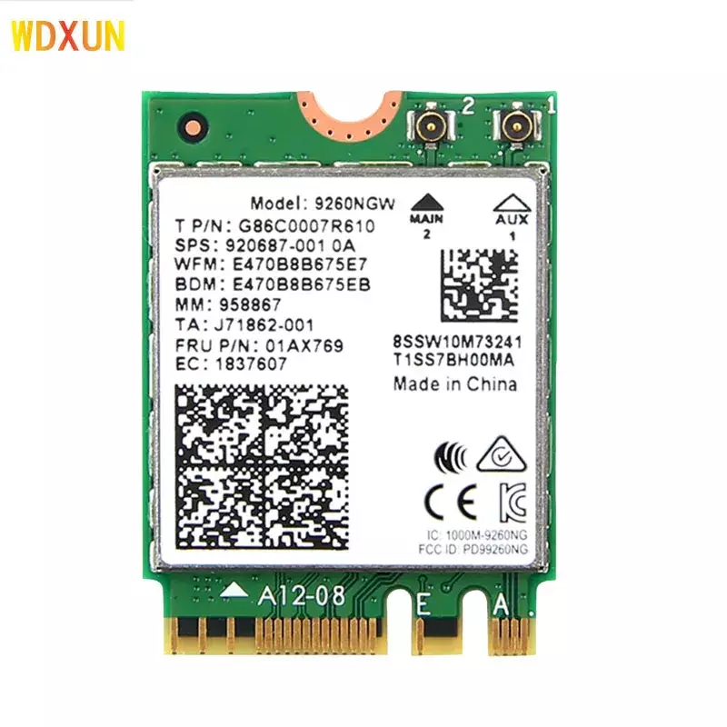 Wireless 2030Mbps 2.4G/5Ghz M.2 Network Wifi Card For 9260 AC 9260NGW 802.11ac Bluetooth 5.0 Laptop Deskktop Windows 10 ac9260 - Image 4
