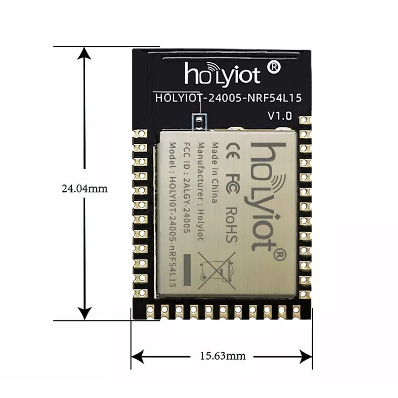 FCC CE RoHS Certificated nRF54L15 Bluetooth 6.0 Ble Module Mesh Arm Cortex-M33 Processor Wireless Module supports Thread Matter - Image 2