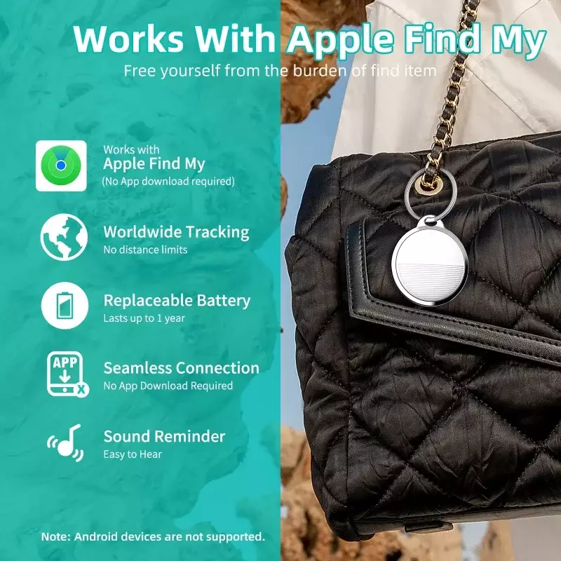 Xiaomi CPVAN Mini GPS Tracker For Apple iOS System Find My APP Air Tag Child Finder Pet Bag Loss Tracker Smart Bluetooth Airtag - Image 3